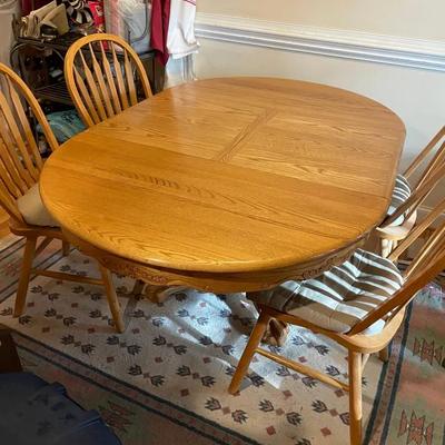 Folding leaf table made exclusively for. ELEGANTOUCH CONCORD, CALIFORNIA With 4 Chairs