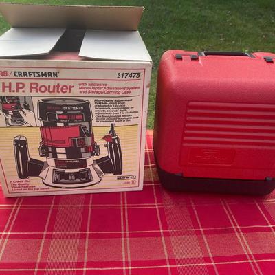 SEARS/ CRAFTSMAN® 1½ H.P. Router SEARS CRAFTSMAN LOCK, SHAFT, & UNLOCK with Exclusive MicroDepth" Ad