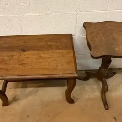 Small Bench &  Side Table