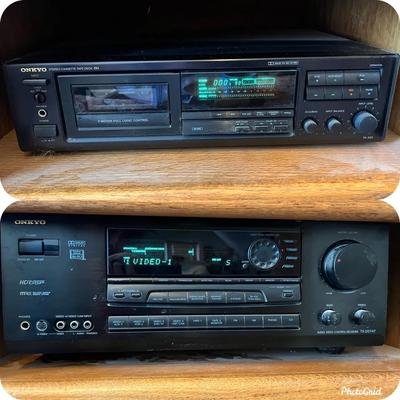 Onkyo Stereo Receiver And Tape Deck