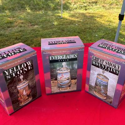 Budweiser "America the Beautiful" Series National Park Steins.
