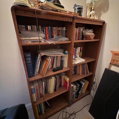 Wide Wooden Book Case  