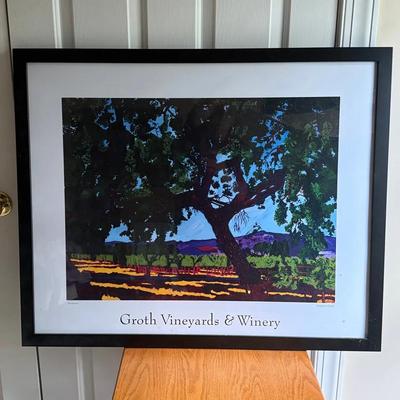 Groth Vineyards & Winery Framed Print by Suzanne Groth