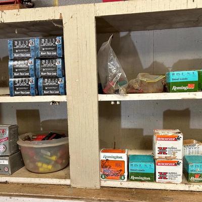 Cabinet Lot Of Shotgun Shells 