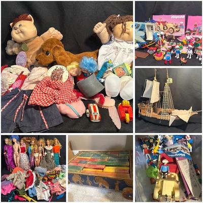 Group of Vintage Dolls & Toys: Barbie, Playmobil, Cabbage Patch & More