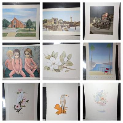 Mixed Group Of Signed Prints