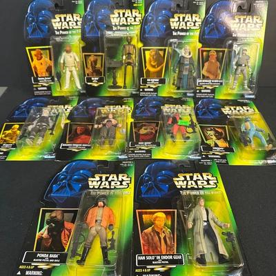 Lot of Vintage 1997 & 1996 Star Wars Kenner - The Power of the Force Figures #3