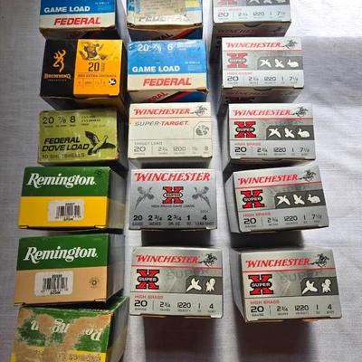 Group Of 20 Gauge Shotgun Shells Ammo