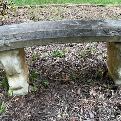 Concrete Garden Bench 