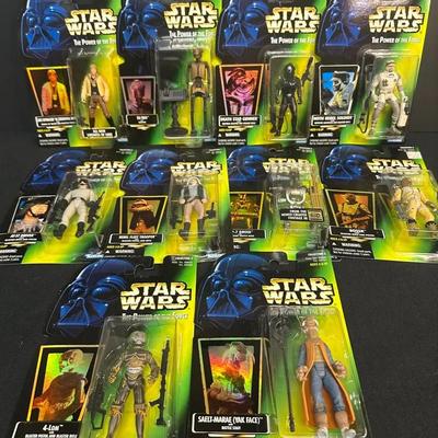 Lot of Vintage 1997 & 1996 Star Wars Kenner - The Power of the Force Figures #2