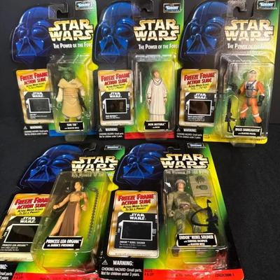 Vintage 1997-1998 Star Wars Kenner - The Power of the Force Freeze Frame Action Slide Figures #2