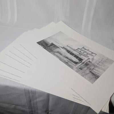 8 Signed John Barber B&W Prints...Bay Country Mill