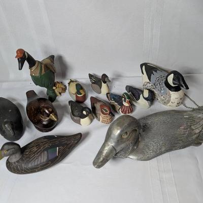 Group Of Duck Figurines...Some Signed