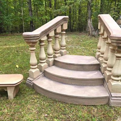 Faux Staircase & Bench Props Set Decor