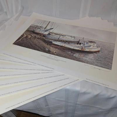 7 Signed John Barber Prints...Up For Repair