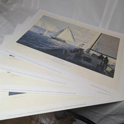 4 Signed John Barber Prints... Uncertain Weather