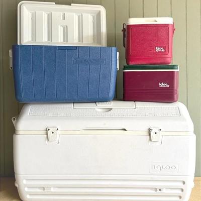 Super Large & Less Large Igloo - Coleman Coolers 