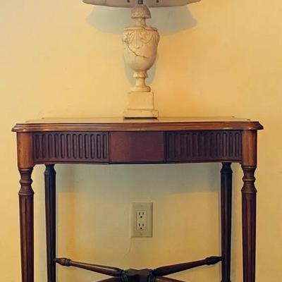 Vintage Marble Lamp & Table