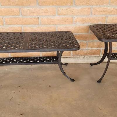 Patio Coffee Table & Side Table 
