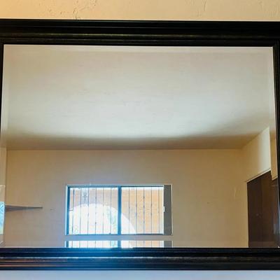 Large Wood Framed Mirror