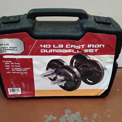 40b Cast Iron Dumbbell Set 