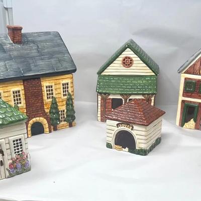 Block Country Village Canister Set