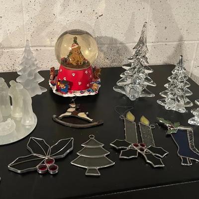 Holiday Glass Decor Lot