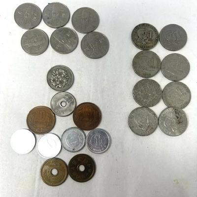 Coins From Asia: Philipeans, South Korea, Japan