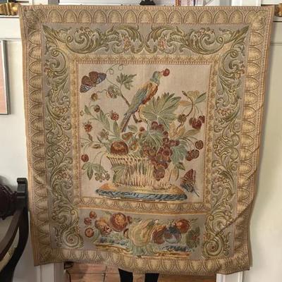 A “Jay in Beige” Woven Tapestry