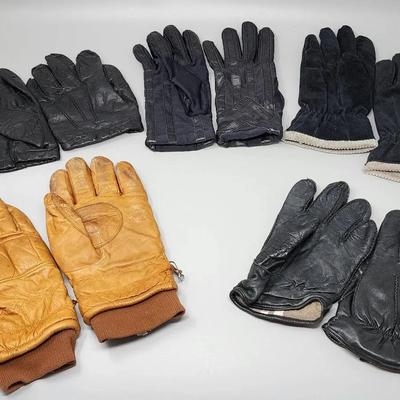 Men's Winter Leather Gloves