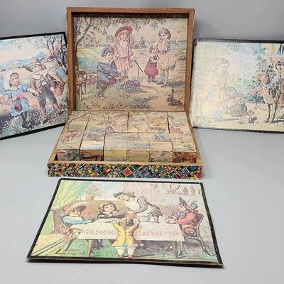 Victorian Lithograph Block Puzzle