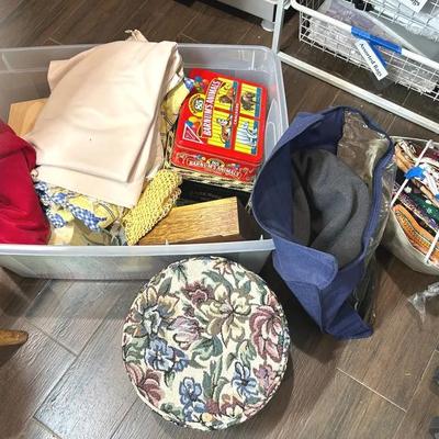 Scrap Fabric & Sewing Materials & Storage Boxes