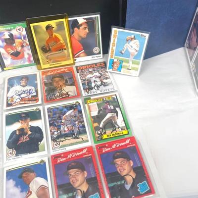 Oriole baseball Cards- 9 Autographed & More