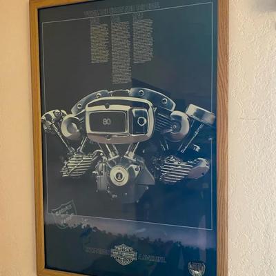 Harley Davidson V-Twin Poster