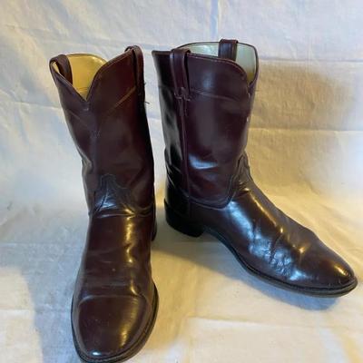 Burgundy Leather Boots