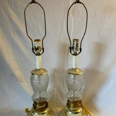 Matching Glass Lamps