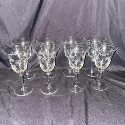 Etched Crystal Glasses