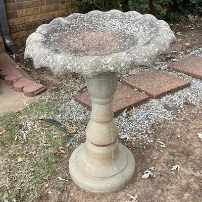 Concrete Birdbath