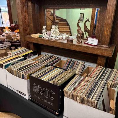 Over 400 vinyl records!