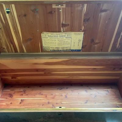 Lane “Treasure Chest” cedar hope chest, a very popular mid-20th century household piece