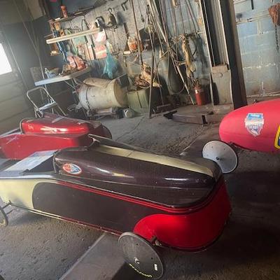 AUTHENTIC SOAP BOX DERBY RACERS