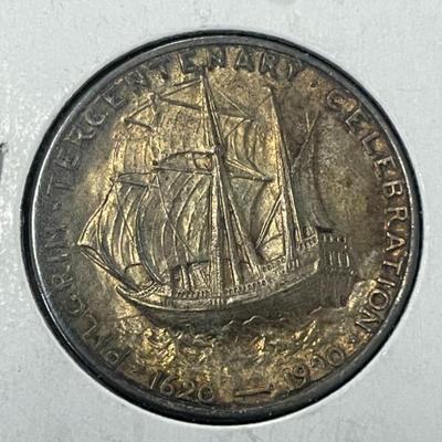 Nice toning on this silver half dollar