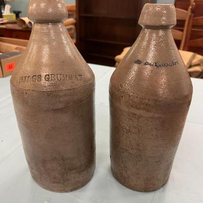 Stoneware Bottles - Marked
