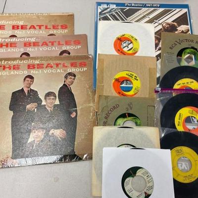 'Music lot Books/records Beatles, Elvis