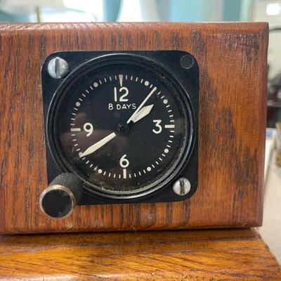 Waltham Watch Aircraft 8 Day Clock - Working