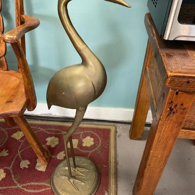 Brass Flamingo