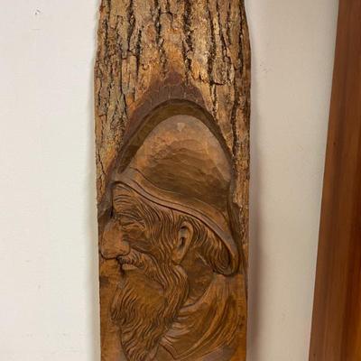Wood Carving - Man Signed