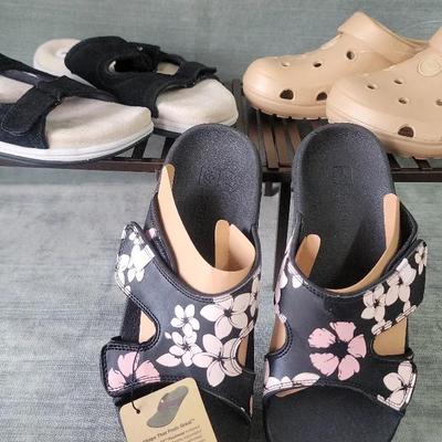 Women's Size 9 Sandals Featuring Spenco And Skechers- New Without Box
