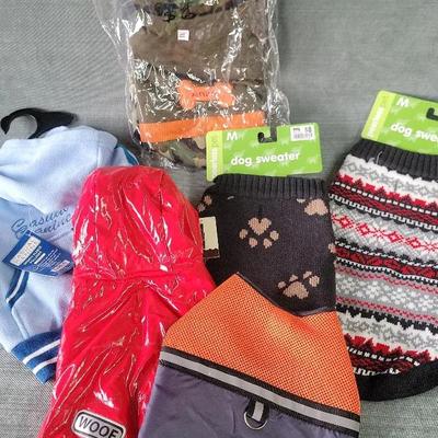 Assortment Of Size M New With Tags Dog Sweaters And Jackets