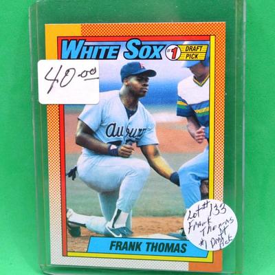 Sale Photo Thumbnail #300: Frank Thomas #1 Draft Pick Card